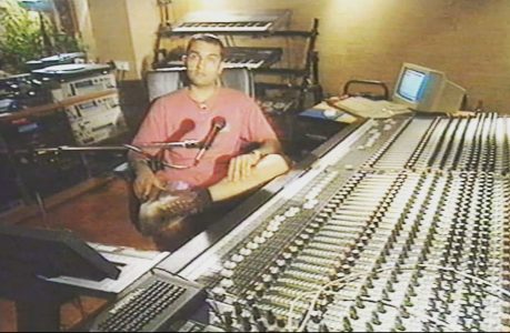 Doing an interview for ITV in my home studio 1993