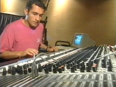In my studio Remixing The Beat Mirror in The Bathroom 1995