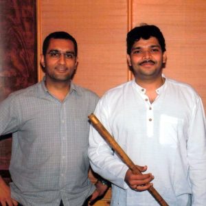 Mumbai India 2002 recording legenddary Flautist Rakesh Chaurasia for the Shania Twain album