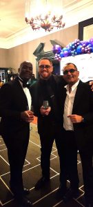 With freinds Errol Reid (China Black) and artist Matt Hoy at the Rosewood London 2023