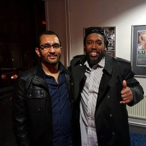 With my friend Amlak Tafari - Bass player for Steel Pulse